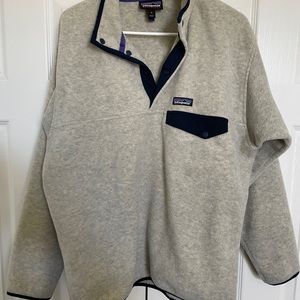 Oatmeal Heather Patagonia Lightweight Synchilla Fleece Pullover